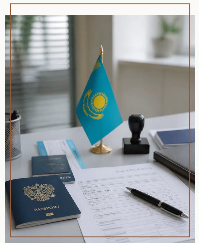 Оформление визы в Казахстан для поездки и работы в Пскове